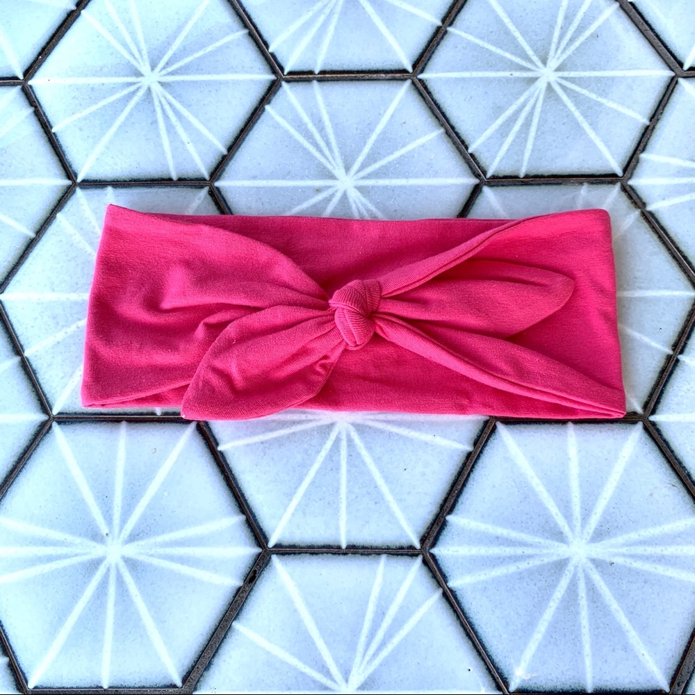 Infant Pink Bow Headband